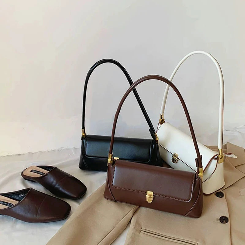 Vintage PU Leather Shoul...