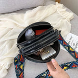 Retro PU Leather Ladies Small Bag Large Capacity Handbag Messenger