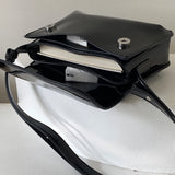 Patent Leather Women's Underarm Bag Small Square Shoulder Messenger Bags