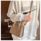 Plaid Pattern Women Messenger Bag Small Tote Shoulder Bags Clutch Purse Handbags