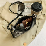 Retro Plaid Printing Shoulder Bag Fashion Ladies Holiday Travel Bag
