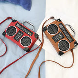 Sequin Radio Rock Style Crossbody Bag Female Shoulder Bag