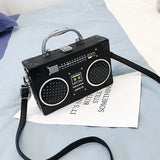 Sequin Radio Rock Style Crossbody Bag Female Shoulder Bag