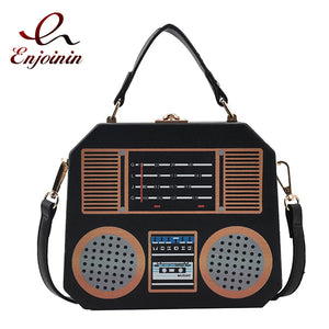 Retro Radio Purse Handbag for Women Party Clutch Evening Bag