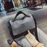 Retro Rivet PU Leather Handbag Women's Shoulder Crossbody Bags