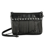 Retro Rivet Women Handbags Rock Style Tassel Crossbody Bags Chain