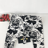 Retro Rose Floral Shoulder Bags Large Capacity Travel Canvas Underarm Shopping