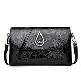Retro Rose Flower Embossed Sling Bag Mother Single Shoulder Purse