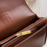 Retro Saddle Crossbody Bags For Women Small Leather Shoulder Bag