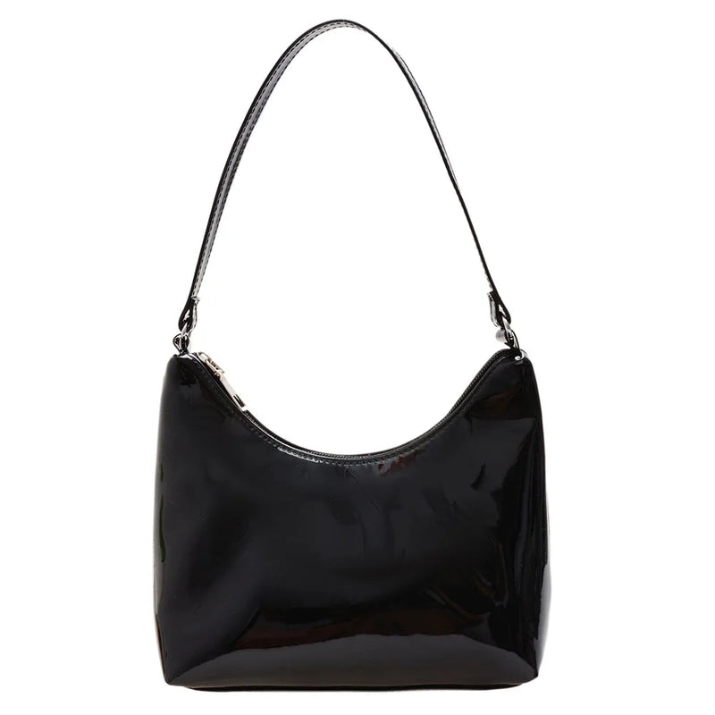 Retro Shopper Bag Patent Leather Designer Bags Lady Shoulder Bags for Women