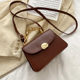 Retro Shoulder Bag Stylish Crossbody PU Leather Handbag Female Messenger