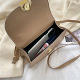 Retro Shoulder Bag Stylish Crossbody PU Leather Handbag Female Messenger