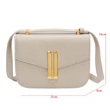 Retro Shoulder Bag For Women Handbag Briefcase Solid PU Leather Crossbody Bag