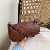 Vintage Leather Mini Shoulder Bag for Women