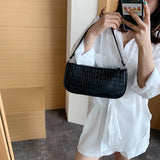 Vintage Leather Mini Shoulder Bag for Women
