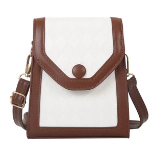 Retro Shoulder Bag Women's Vertical Square Bag Embossed Crossbody Bags