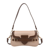 Retro Small PU Leather Flap Crossbody Bag for Women Totes Handbag