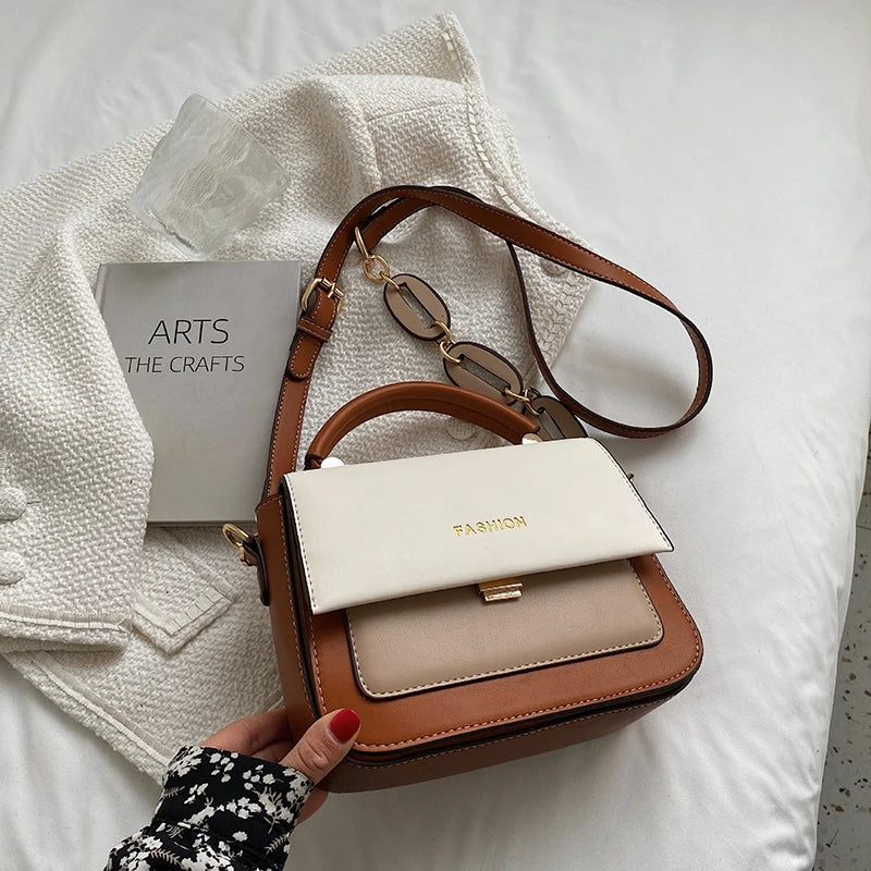 Retro Small Square Bag Tote Crossbody Shoulder Bags for Women