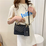 Retro Solid Bag Women's Small Square Bag Shoulder Crossbody
