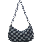 Retro Solid Canvas Shopper Bag Handbags Shoulder Underarm Bag