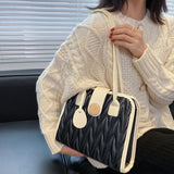 Soft Leather Crossbody Bag Retro Solid Handbag for Women