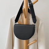 Vintage Leather Saddle Bag Women's Shoulder Handbag