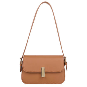 Retro Solid Women's Bag PU Leather Small Square Bag All-match Handbags