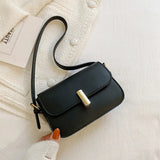 Retro Leather Shoulder Bag Small Square Bag Handbag