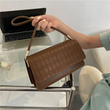 Embroidered Retro Square Bag One-shoulder Small Bag