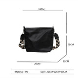 Vintage Shoulder Bag for Women PU Leather French Style Handbag Lady Purse