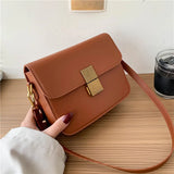 Retro Small PU Leather Crossbody Bag for Women Tote Wallet Handbags