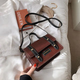 Retro Spring Handbags For Women Pu Leather Shoulder Bag