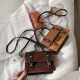 Retro Spring Handbags For Women Pu Leather Shoulder Bag