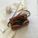 Retro Square Box Handbag Small Women Bag Crossbody Rivet Clutch Purse