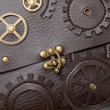 Steampunk Women Shoulder Bag Vintage Clock Money Clutch Handbag