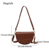 Stone Pattern Women's Saddle Bag Acrylic Shoulder Crossbody Bag