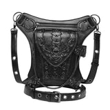 Retro Style Steampunk Waist Bag - Travel Hiking Hip Thigh Pouch