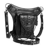 Retro Style Steampunk Waist Bag - Travel Hiking Hip Thigh Pouch