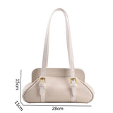 Retro Style Underarm Shoulder Bags Woman Purses Texture Boston Bag