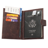 Retro Style RFID Blocking Passport Holder Cover Case