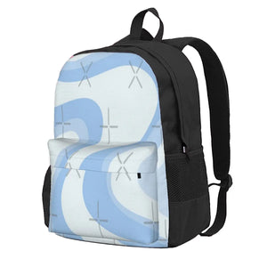 Retro Swirls Powder Abstract Backpacks Men's Backpacks Bags For Women