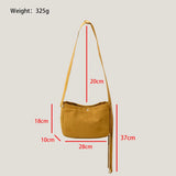 Retro Tassel Handbag Faux Suede Shoulder Crossbody Bag