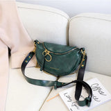 Retro Texture Embroidery Thread Ladies Chest Bag