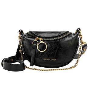 Retro Texture Embroidery Thread Ladies Chest Bag