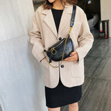 Retro Texture Embroidery Thread Ladies Chest Bag