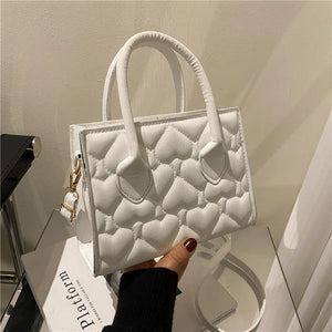Women's Retro Textured Shoulder Bag Small Square Portable Messenger Bag