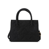 Women's Retro Textured Shoulder Bag Small Square Portable Messenger Bag