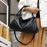 Skew Leisure Dumpling Bag Soft Leather Shoulder Bag Large Capacity Crossbody Bag