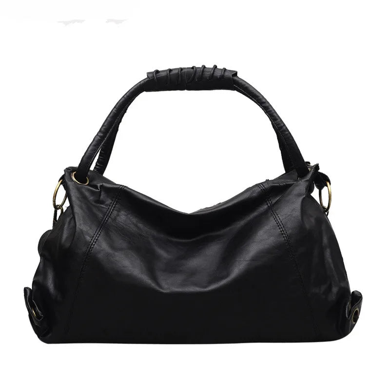 Skew Leisure Dumpling Bag Soft Leather Shoulder Bag Large Capacity Crossbody Bag