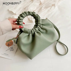 Vintage Leather Tote Bag for Women